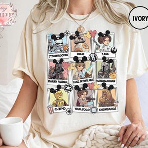 Disney Star Wars Characters Shirt, Star Wars Shirt, Disneyworld Shirts, Star Wars Family Shirt, Darth Vader Tee, Death Star Tee