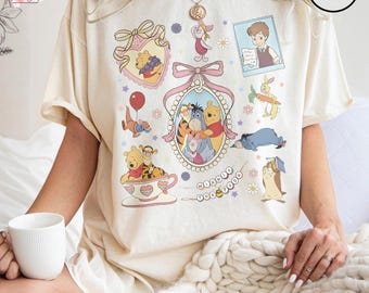 Retro Coquette Winnie The Pooh Shirt, Disney Pooh Shirt, Disney Pooh Shirt, Pooh T-Shirt, Pooh Bear And Co Tee, Winnie The Pooh Tee