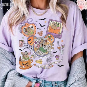 コケットボウ ディズニー ジャックとガスのミイラ ハロウィン Tシャツ、ジャックとガスのガス ハロウィン シャツ、ビビディ・バビディ・ブー、プリンセス ハロウィン シャツ