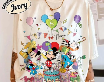 Personalized Disney Birthday Shirt, Mickey and Friends Birthday Squad, Best Birthday Eve,  Magical Kingdom Shirt, Birthday Family Shirt
