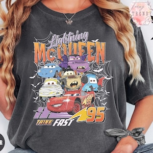 Retro Radiator Springs Cars Movie Halloween Shirt, Lightning McQueen Halloween Shirt, Disney Halloween Trip, Halloween Party, Halloween Gift