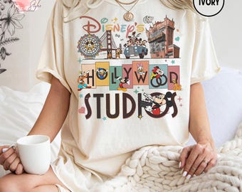 Vintage Disney Hollywood Studios Shirt, Retro Disneyland Shirt, Hollywood Studios Trip 2025 Shirt, Disney Family Vacation Shirts
