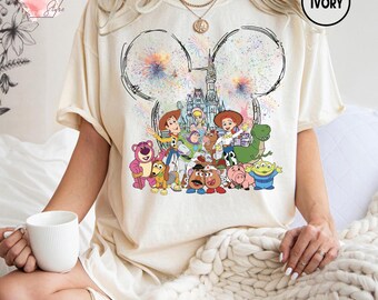 Toy Story Disney Shirt, Buzz Woody Jessie Tee, Pixar Castle Fireworks Shirt, Disney Family Toy Story Shirt, Disney word Shirt