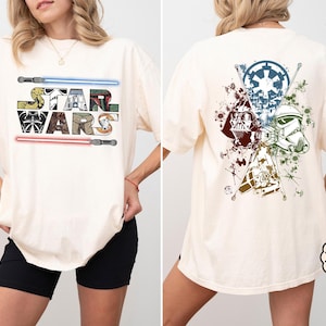 Disney Star Wars Two Sided T-Shirt, Darth Vader Shirt, Galaxy's Edge Tee, Retro Star Wars Shirt, Star Wars Day Shirt, Disney Gift