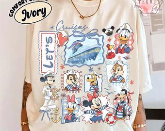 Comfort Colors Coquette Disney Cruise 2026 Shirt, Family Matching Cruise Trip Shirt,Disney Travel Shirt, Disney Cruise Line Shirt
