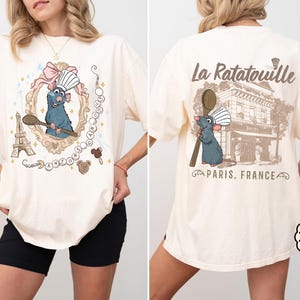 Two-sided Little Chef Remy Shirt, Disney Ratatouille Paris Tee, Remy Gusteau&#39;s Chef Shirt, Ratatouille Movie Shirt, Disney Chef Shirts