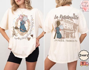 Two-sided Little Chef Remy Shirt, Disney Ratatouille Paris Tee, Remy Gusteau&#39;s Chef Shirt, Ratatouille Movie Shirt, Disney Chef Shirts