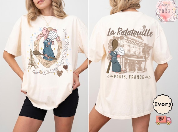 Two-sided Little Chef Remy Shirt, Disney Ratatouille Paris Tee, Remy Gusteau's Chef Shirt, Ratatouille Movie Shirt, Disney Chef Shirts