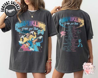 Retro 90s Goofy Movie  Shirt, Max Goofy Roxanne Powerline Shirt, Disney World Tour Shirt, Goofy Movie Shirt, Mickey and Friends Shirt
