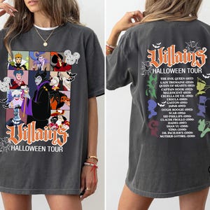 Villains Evil Tour Vintage Disney Shirt, Comfort Colors Disney Evil Queens Tee, Retro Disney Villains Characters Shirt, Evil Friend Matching