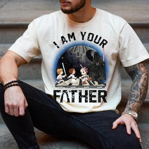 Custom Star Wars Characters Dad Kids Shirt, Disney Movie Family Matching Shirt, I&#39;m Their Father Shirt, Father&#39;s Day Gift For Dad Men