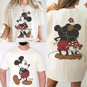 Comfort Colors Disney Classic Minnie Mickey Mouse  Shirt, Minnie Shirt, Mickey Shirt, Disneyland Holiday Vacation Shirt, Disney Couple Shirt