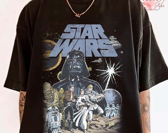 Retro Disney Star Wars Shirts, Star Wars Shirt, Star Wars Faded Shirt, Starwars Disneyland Shirt, Disney Familien Shirts