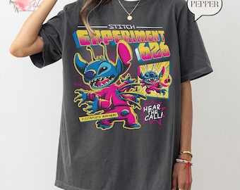 Vintage Stitch Shirt, Stitch Experiment 626 T-shirt, Lilo and Stitch Tee, Magic Kingdom Shirt, Disneyland Shirt, Disney Trip Tee