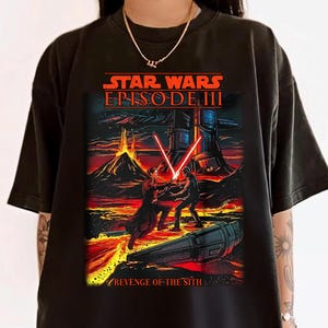 Vintage Disney Star Wars Episode III Comfort Color Shirt, Darth Vader Tee, Disneyword Shirt, Unisex Graphic Tee, Gift for Star Wars Fans
