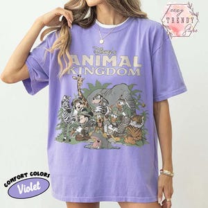 Vintage Disney Animal Kingdom Comfort Colors Shirts, Walt Disney World Safari Tee, Jungle Safari Disney Vacation Tee, Disney Trip 2026 Shirt image 4