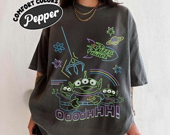 Chemise planète pizza extraterrestre Disney Pixar, chemise planète pizza Disney Toy Story, chemise planète pizza Disney, planète pizza extraterrestre, chemise amateur de pizza