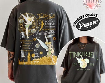 Vintage Disney Princess Tinkerbell-shirt, Tinkerbell Princess-shirt, Tinkerbell 1953 Neverland-shirt, Disney Girls Trip, Disney Princess T-shirt