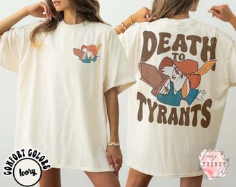 Retro 70s Skippy Rabbit Death To Tyrants Shirt, Vintage Robin Hood T-shirt, Disneyland Family Matching Tee, Magic Kingdom Park, WDW Trip