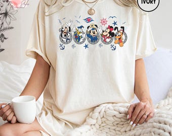 Comfort Colors® Disney Mickey And Co Cruise Shirt Mickey And Minnie Cruising Tshirt Disney Vacation, Disney Cruise, Family Matching Tee