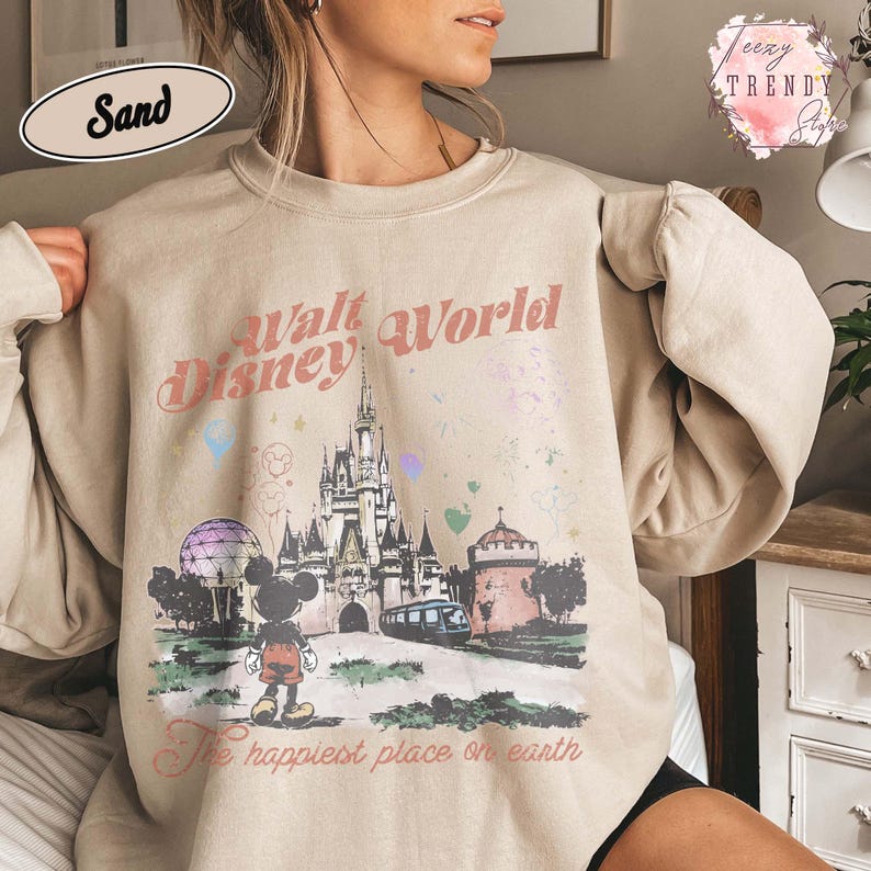 Retro Walt Disneyworld Shirt, Mickey And Friends Shirt, Disney 2026 Trip, Vintage Disneyworld Shirt, Disney Family 2026 Tee Sand