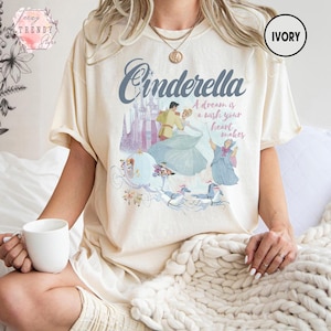 Cinderella Shirt, Disney Princess Tee, A Dream Is A Wish Shirt, Fairy Tale Graphic Tee, Vintage Disney Shirt, Castle Magic Shirt