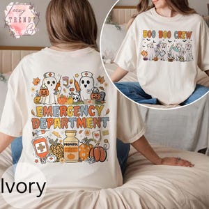 Personalized Emergency Department Halloween Shirt, Spooky Er Nurse Shirt, Nurse Er Boo Crew Shirt, Emergency Shirt, Disney Halloween 2025