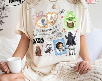 Retro Kokette Disney Star Wars Shirt, Bogen Ästhetik R2D2 ATAT Ewok T-Shirt, Disney Trip Shirt, Disneyworld Star Wars T-Shirt, Disneyland Shirt