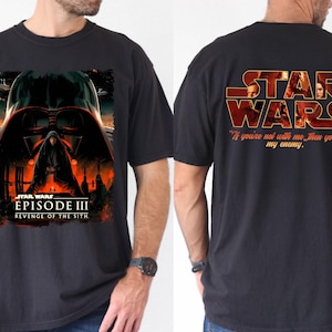 Vintage Starwars 20th Anniversary Shirt, Revenge of The Sith Graphic Shirt, Darth Vader Shirt, Star Wars Fans Movie Shirt, Disney Star War