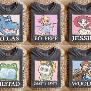 Retro Toy Story 5 You've Got A Friend In Me Comfort Colors Shirt, Disney Buzz Woody Rex Lilypad Smarty Pants Tee, Disney Family Trip Shirt image 3