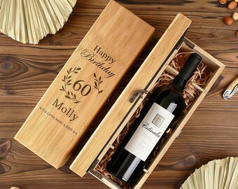 Wooden Wine Box with Engraved Wine Opener | Wedding Ceremony Wine Box, Custom Wine Gift, Anniversary Gift, Groomsmen & Groom Gift