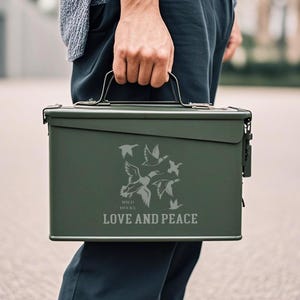 Birthday Gift Engraved Ammo Can – Personalized Ammo Box, Ammo Storage, Army Gift, Dad Gift, Boyfriend Gift, Custom Storage Gift