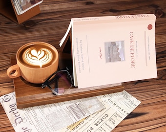 Christmas Engraved Wooden Triangle Book Holder Gifts For Book Lovers Comes Assembled With Slot For Tablet Book Stand Rest Bookish for Him