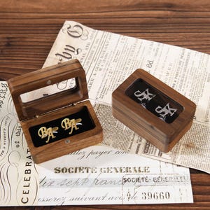 Regalos para el Día del Padre / Gemelos con nombre personalizado para papá / Regalo para papá / Gemelos grabados / Regalo de boda / Gemelos con iniciales / Regalo de cumpleaños
