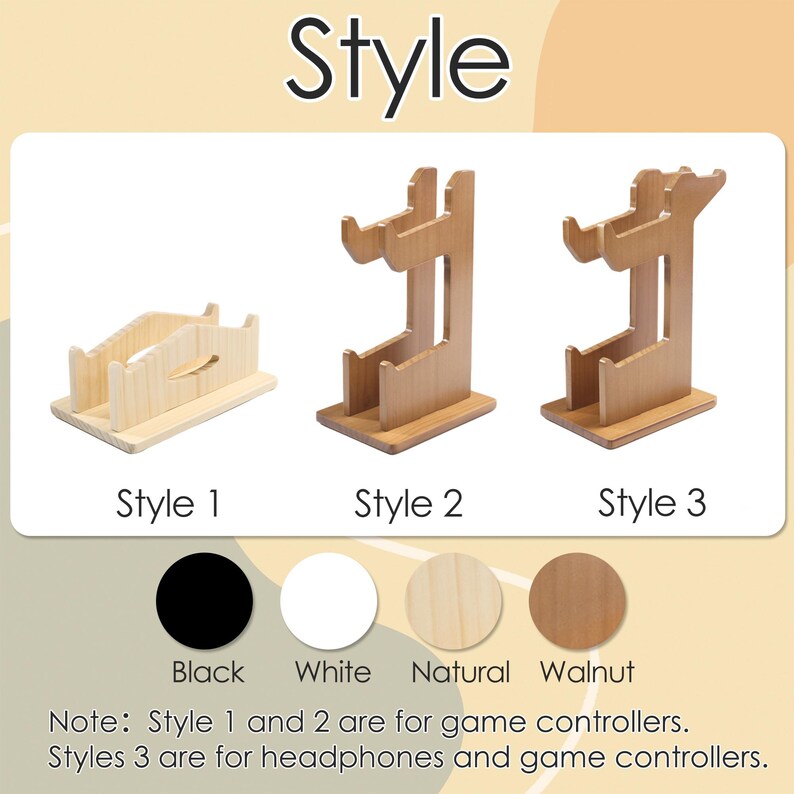 Fathers Day Personalized Game Controller &Headphone Stand-Controller Organizer,Gamer Room Decor,Gift for Gamers,Music Lover,Gifts for Him bild 8