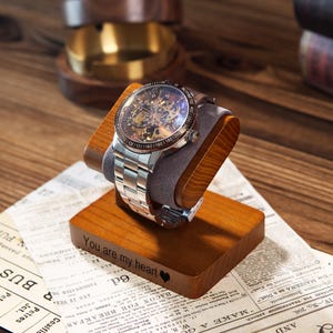 Birthday Gift Watch Stand, Watch Holder, Watch Box, Watch Organizer, Watch Dock, Gift for Watch Lover, Personalized Gift, Gifts for Him