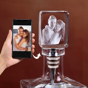 Birthday Gift Custom Crystal Wine Stoppers Personalized Bottle Stopper Perfect Wedding Favor, Wine Gifts, 3D Modeling and Sculpting Stoppers