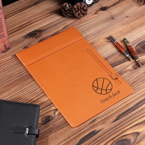 Presse-papiers en cuir personnalisé, Presse-papiers en cuir gravé personnalisé, Presse-papiers pour enseignant, Presse-papiers pour entraîneur, Cadeau pour lui, Cadeau d&#39;affaires, Cadeau pour entraîneur