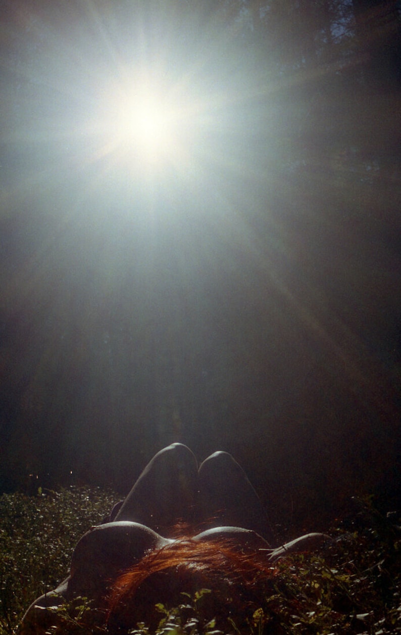 Nude Woman Resting Sunny Forest Outdoor Nudes Female Artistic - Etsy