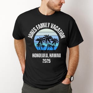 Custom Family Vacation 2025 Tee, Personalized family vacation t shirt, group shirts, family vacation, family travel shirts, vacation tees
