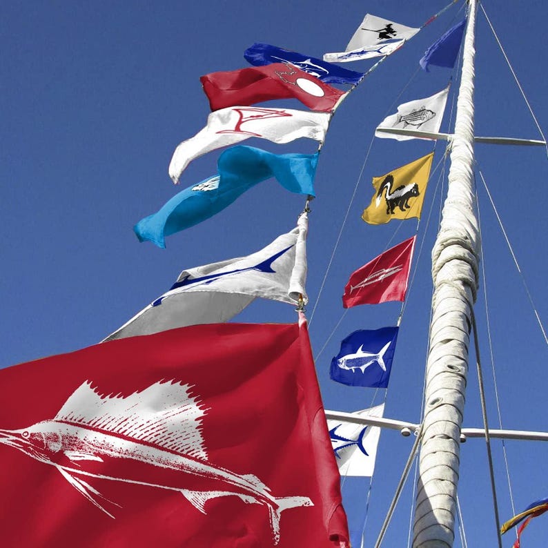 Funny Fishing Boat Flag – 200D Nylon Novelty Outdoor Flag 12” x 18” image 2