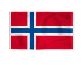 Fanion Vintage Norvège - Drapeau Pays Norvégien - Blason - Wimpel Banderin - Neuf