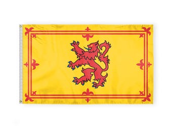 Scotland Rampant Lion Flag – Heavy Duty Nylon, St. Andrew’s Day, Multiple Sizes
