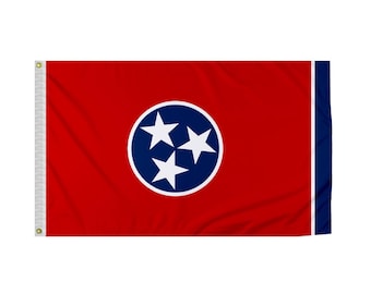 Bandera del estado de Tennessee: nailon con ojales de latón (varios tamaños)
