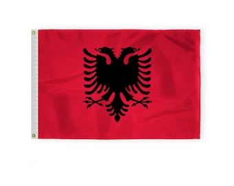 Bandera de Albania: Bandera de Albania de nailon 200D - Colores vibrantes