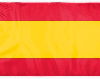 Spanish flags for Outdoor Nylon Brass Grommets - Spain country flag - Choice of Style & Sizes