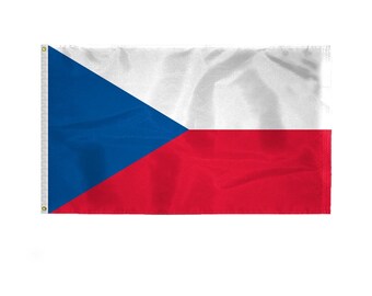 Bandera de la República Checa: nailon para exteriores con ojales de latón