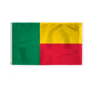 Promopatriot Benin Beninese country flag with brass grommets 200d nylon world flags vibrant colors - many styles and sizes
