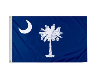 Promopatriot South Carolina SC State Flag Nylon Brass Grommets Palmetto State - Many Styles & Sizes