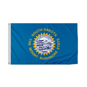 Promopatriot South Dakota SD State Flag Nylon Brass Grommets Mount Rushmore Sunshine State Flag - Many Styles & Sizes